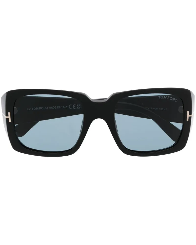 Tom Ford Eckige Ryder Sonnenbrille - Schwarz Schwarz