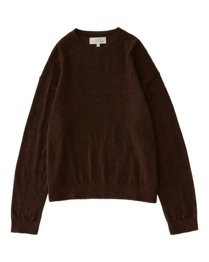 Studio Nicholson Picco Pullover mit Rundhalsausschnitt - Braun Braun