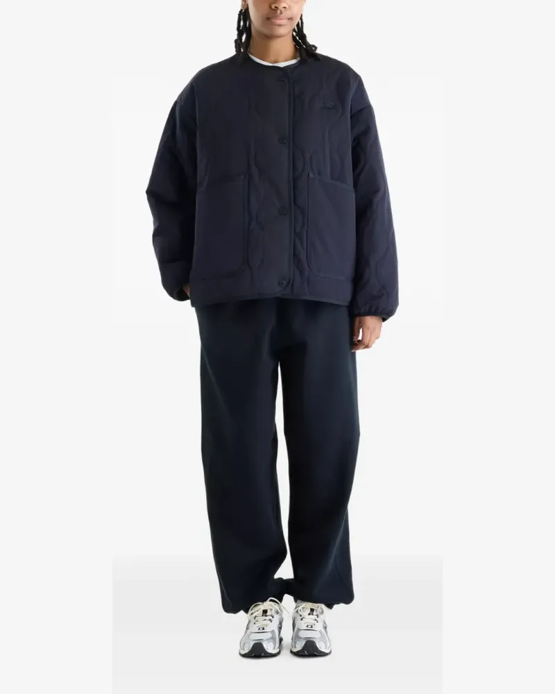 New Balance quilted bomber jacket - Blau Blau