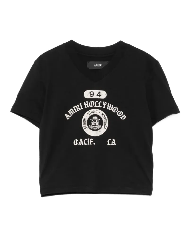 Amiri T-Shirt mit V-Ausschnitt - Schwarz Schwarz