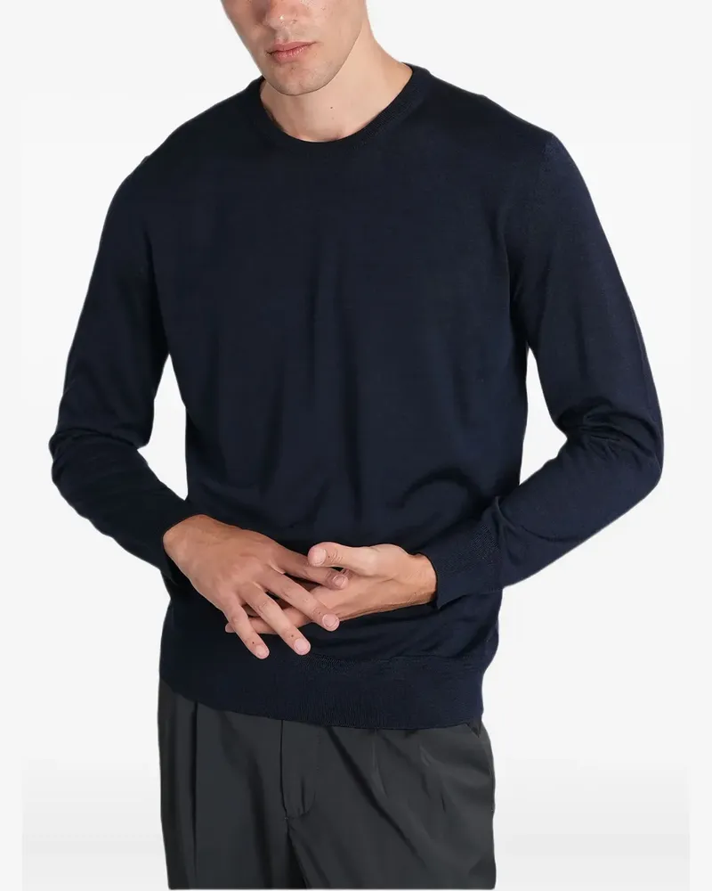 BARENA Pullover mit rundem Ausschnitt - Blau Blau
