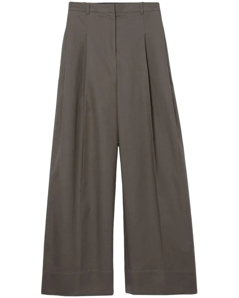 3.1 phillip lim Palazzohose mit Falten Grau