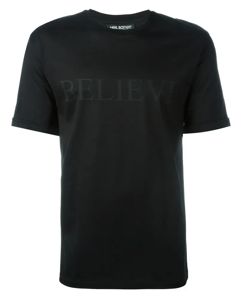 Neil Barrett Klassisches T-Shirt - Schwarz Schwarz