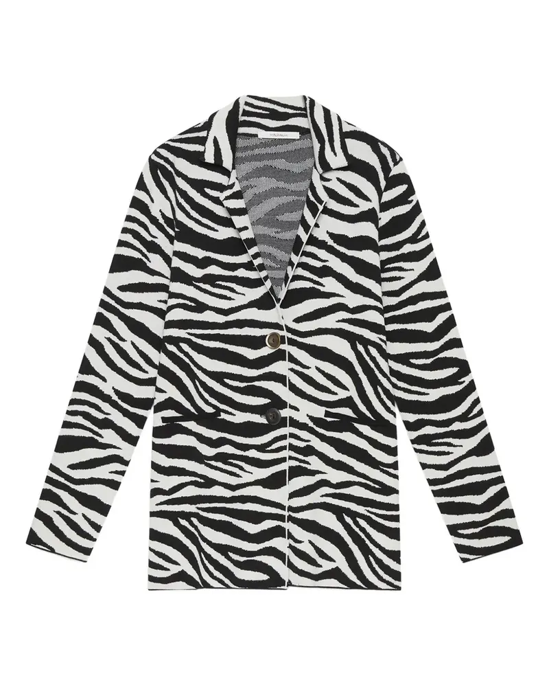 Maliparmi Jacke mit Zebra-Print - Weiß Weiß