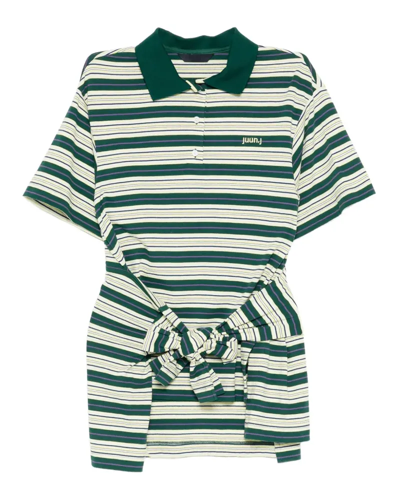 JUUN.J Gestreiftes Poloshirt - Grün Grün