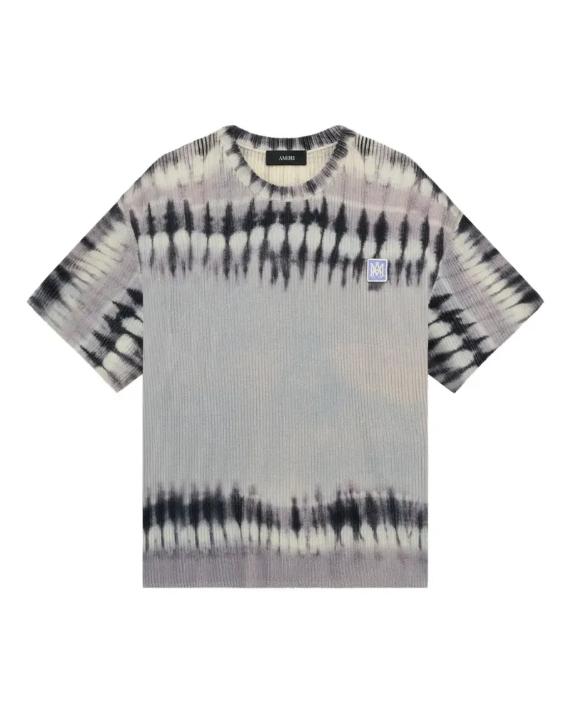 Amiri MA T-Shirt in Batik-Optik - Grau Grau