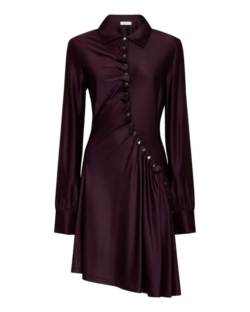 Paco Rabanne asymmetric gathered dress - Violett Violett