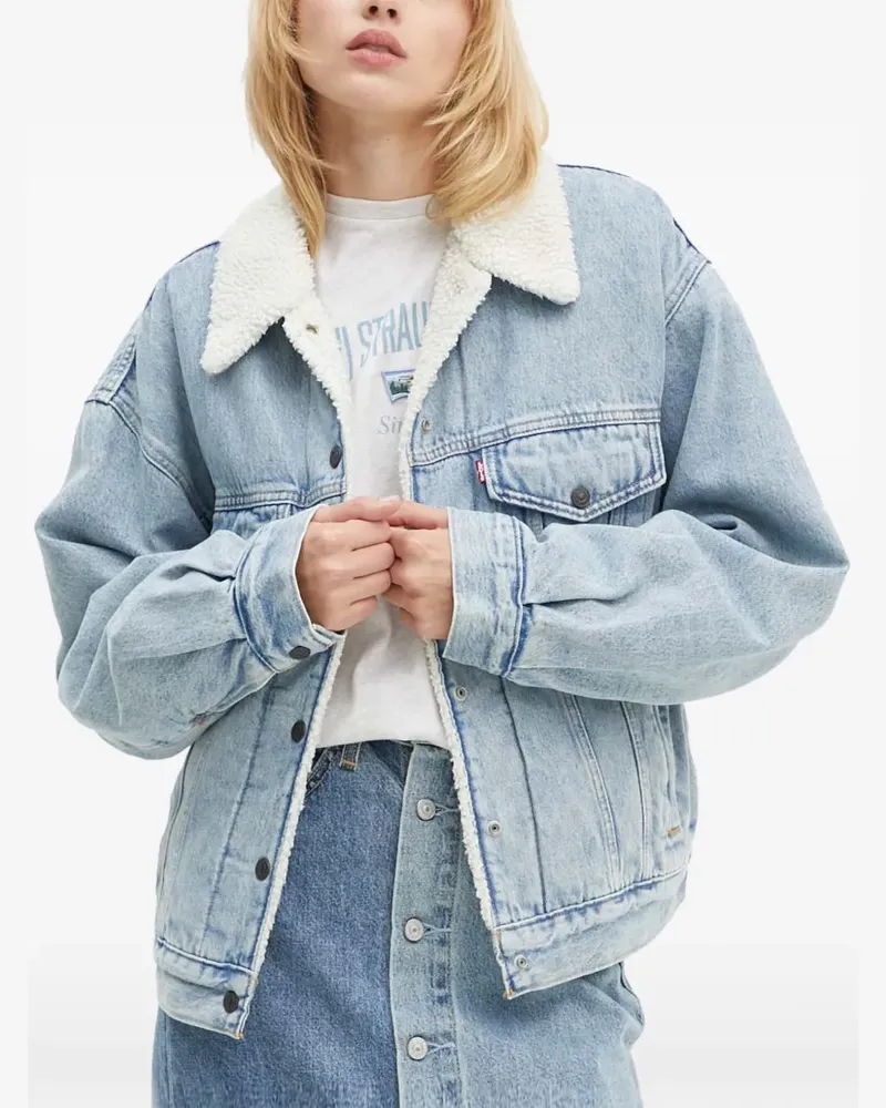 Levi's 90 Sherpa collar flap-pockets jacket - Blau Blau