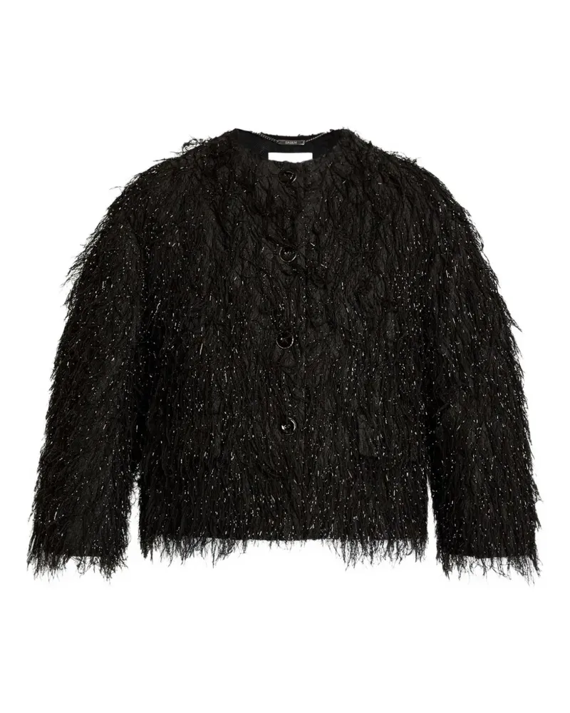 Erdem Cropped-Jacke - Schwarz Schwarz