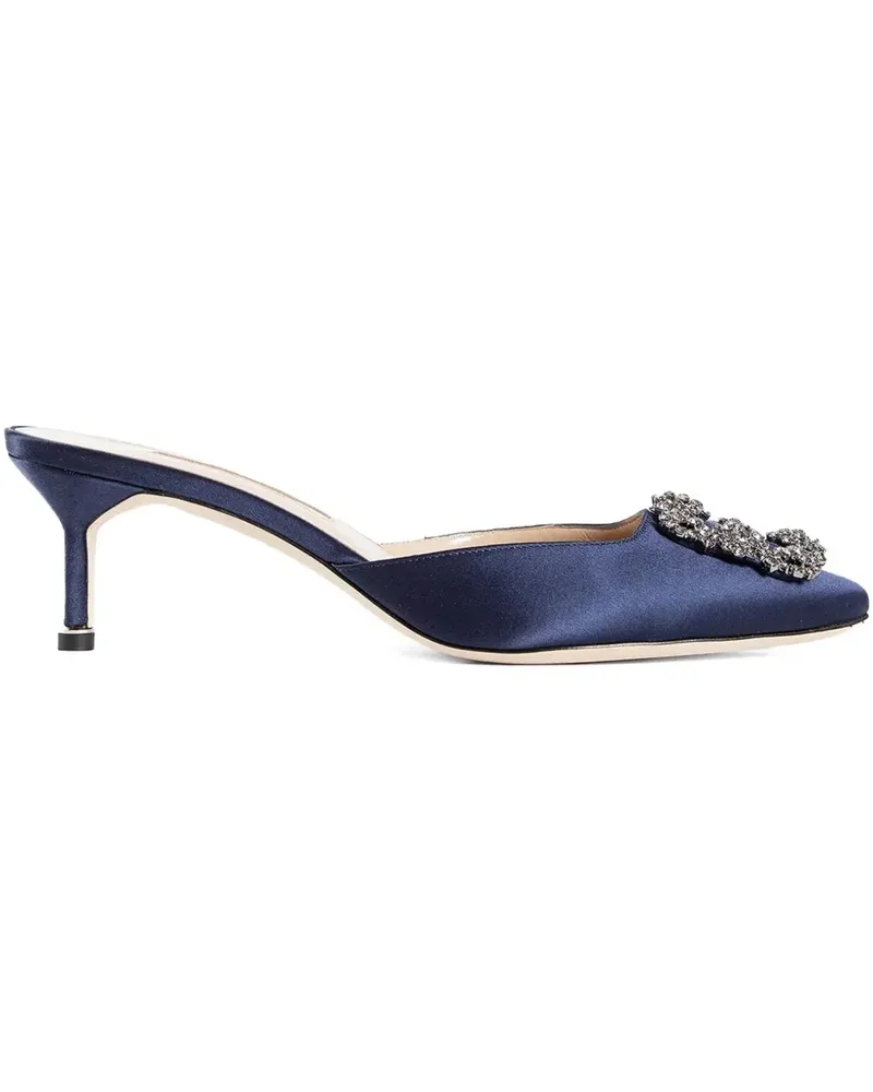 Manolo Blahnik Hangisi Mules - Blau Blau