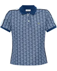 Lacoste Poloshirt mit Jacquard-Monogramm Blau