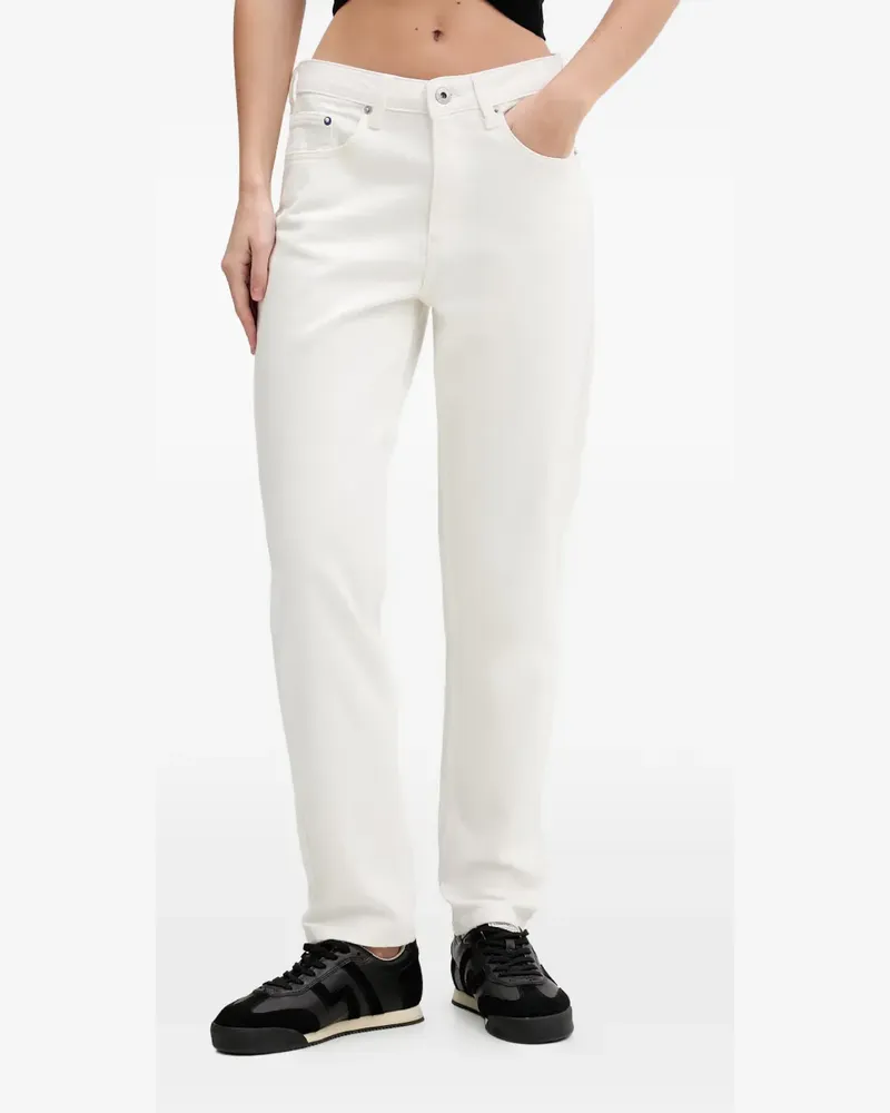 Karl Lagerfeld logo-patch jeans - Weiß Weiß
