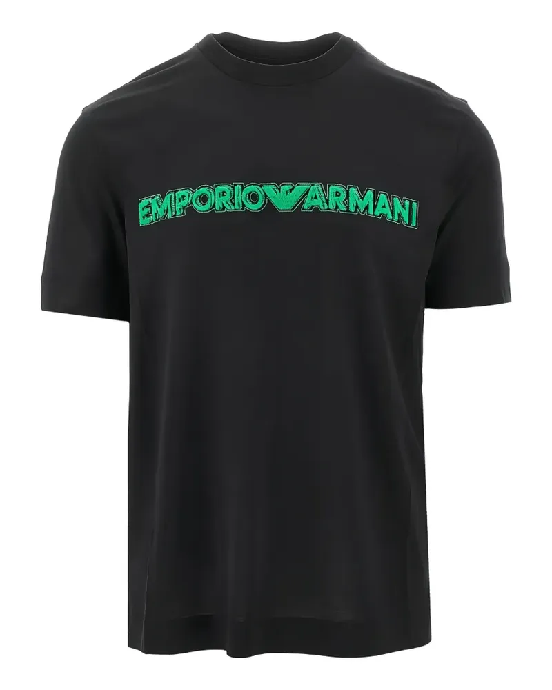 Emporio Armani logo T-shirt - Schwarz Schwarz