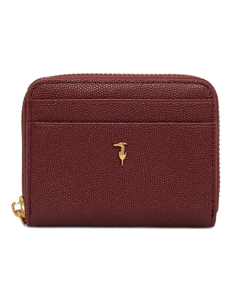Trussardi zip-around leather wallet - Rot Rot