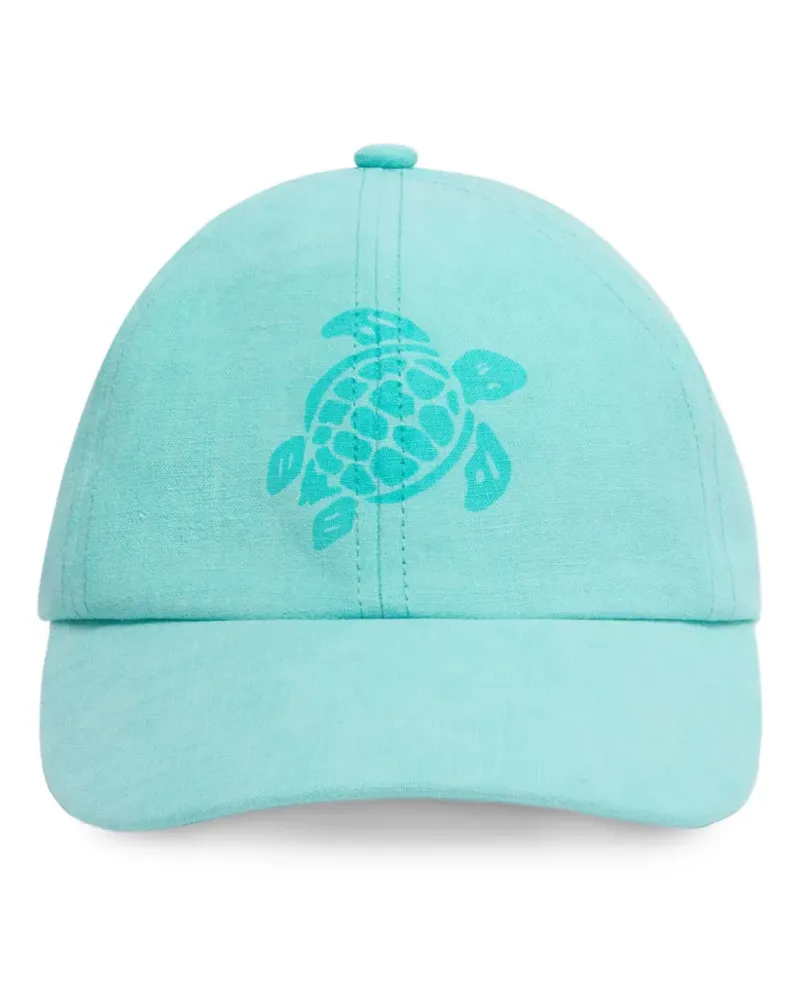 Vilebrequin Baseballkappe mit Schildkröten-Print - Blau Blau