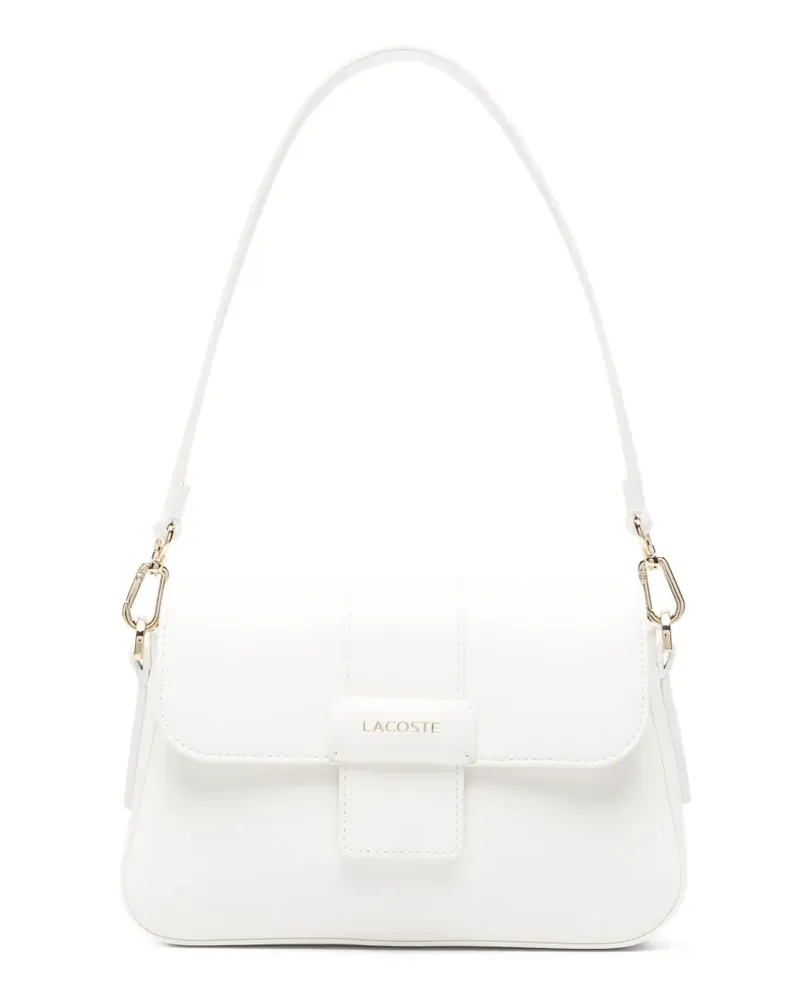 Lacoste Kleine Flap Schultertasche - Weiß Weiß