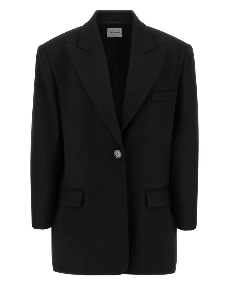 ANDAMANE Wattierter Blazer mit steigendem Revers - Schwarz Schwarz