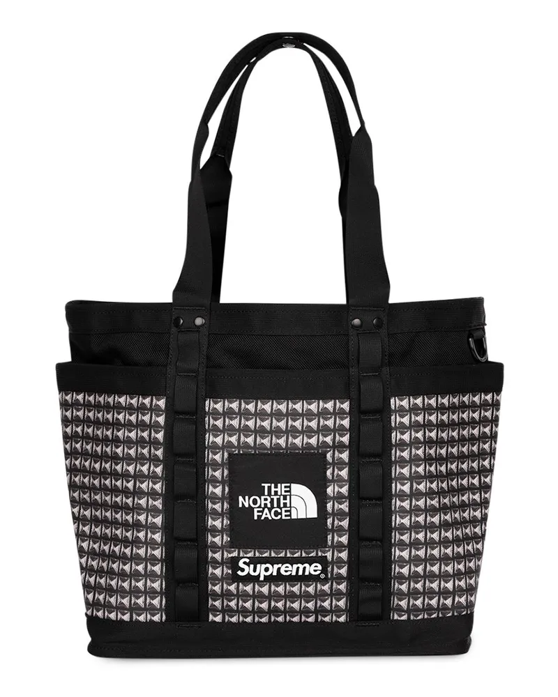 Supreme Being x The North Face studded Explore Utility Shopper Schwarz