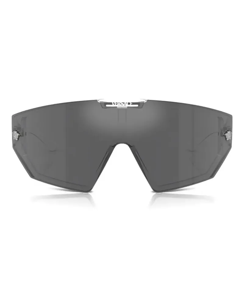 Versace geometric-frame sunglasses - Weiß Weiß