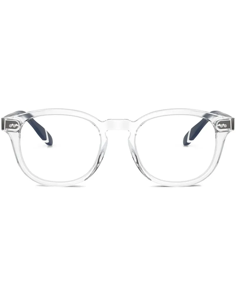 Ralph Lauren Brille mit rundem Gestell - Weiß Weiß