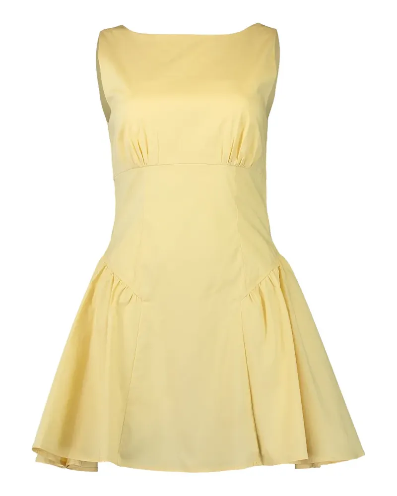 STAUD Gwen sleeveless mini dress - Gelb Gelb