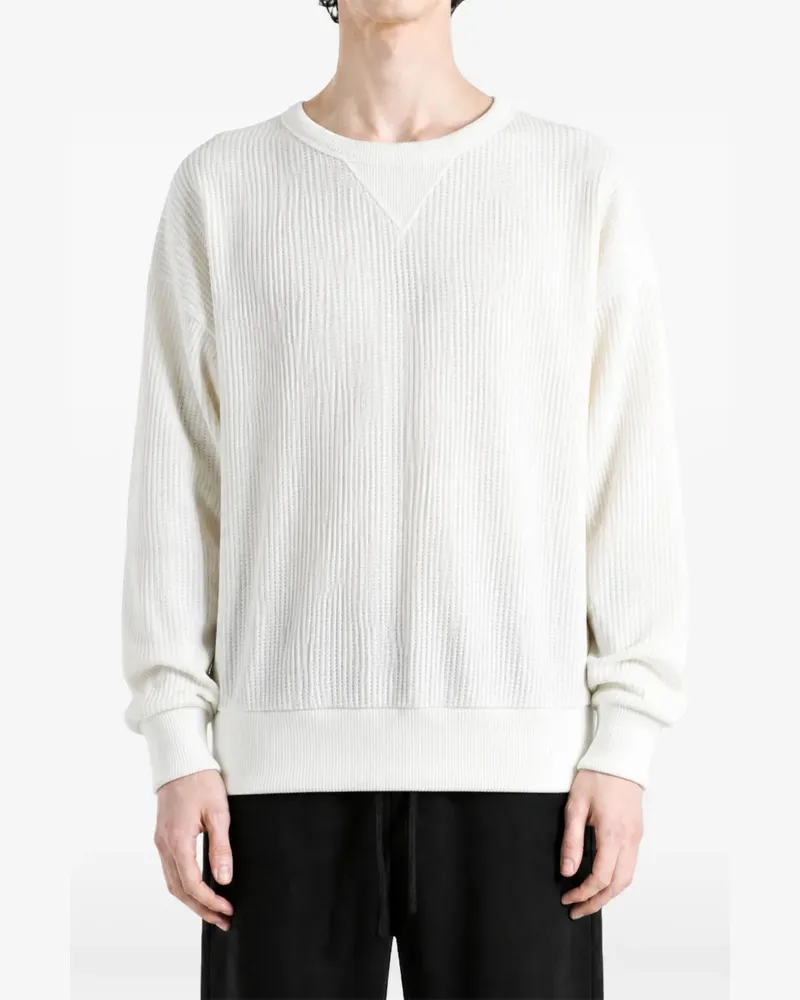 Ralph Lauren Pullover mit Waffelstrick-Muster - Weiß Weiß