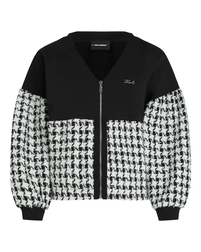 Karl Lagerfeld Sweatshirt aus Bouclé - Schwarz Schwarz