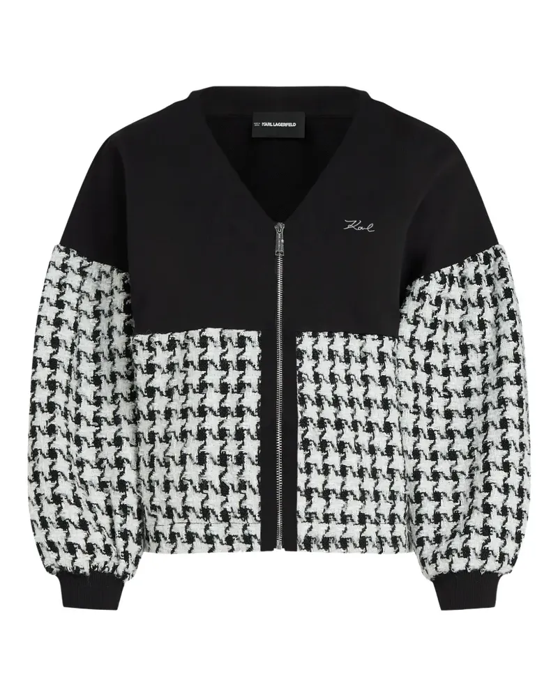 Karl Lagerfeld Sweatshirt aus Bouclé - Schwarz Schwarz