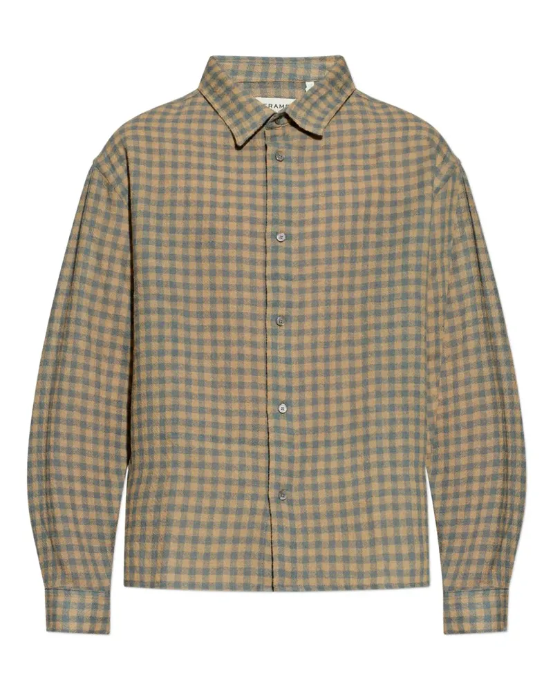 Frame Denim checked buttoned-up shirt - Nude Nude