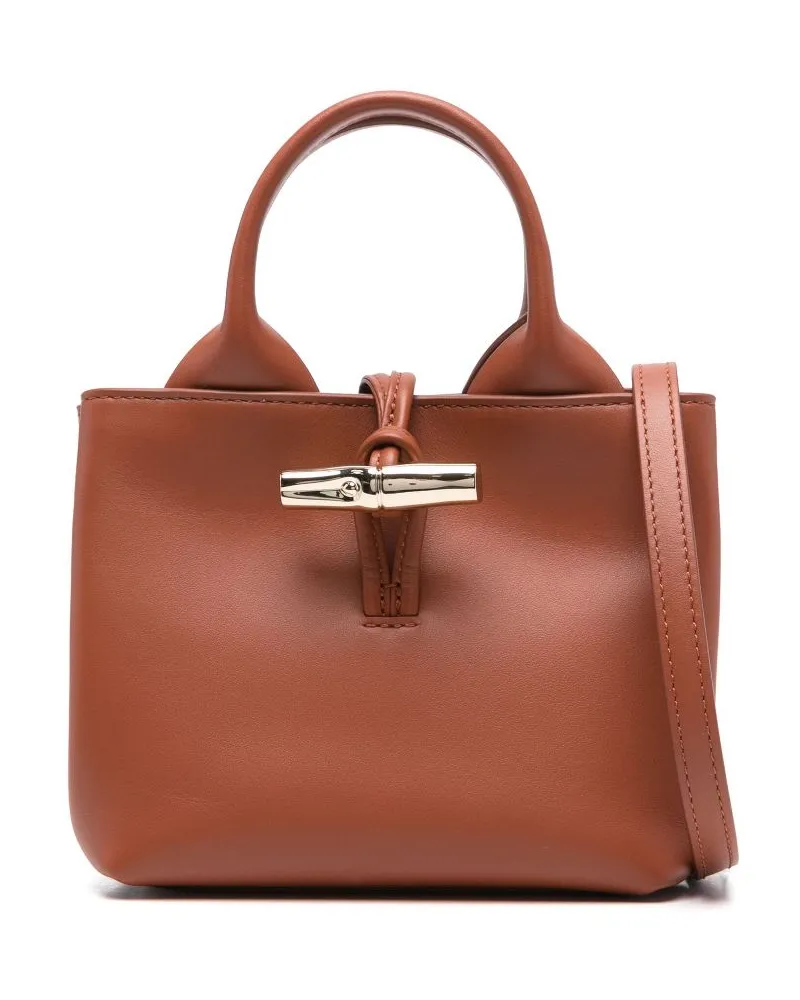 Longchamp Mini Le Roseau Tote Bag - Braun Braun