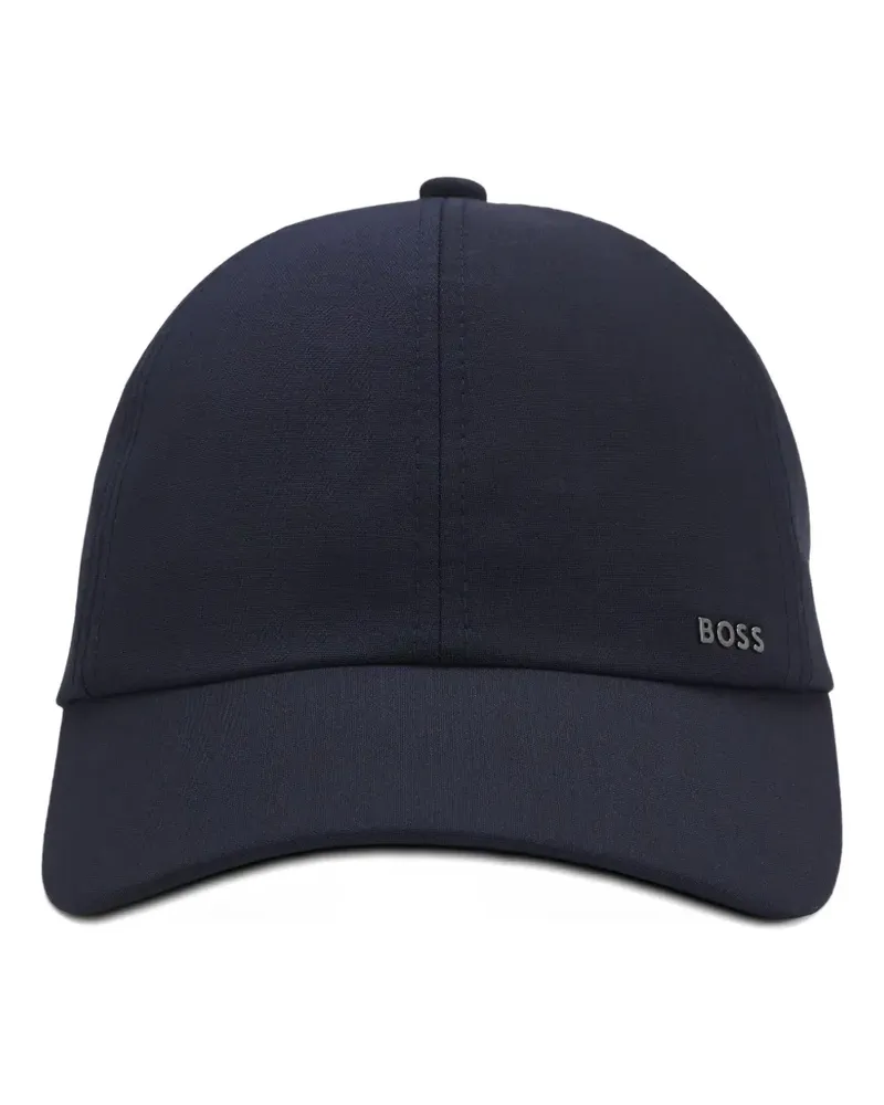 HUGO BOSS Baseballkappe mit Logo-Schild - Blau Blau