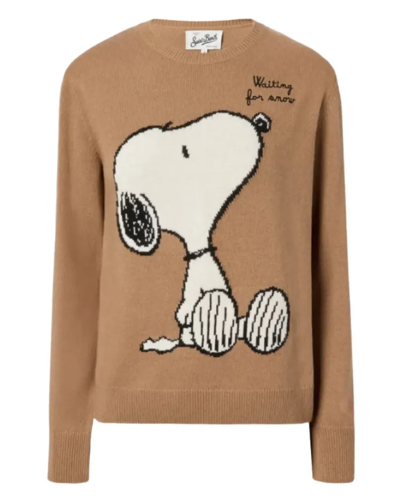 MC2 Saint Barth x Peanuts Special Edition Intarsien-Pullover mit Cartoon - Braun Braun