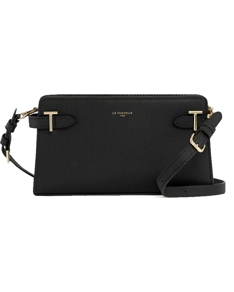 Le Tanneur Schultertasche mit T-Schnalle - Schwarz Schwarz