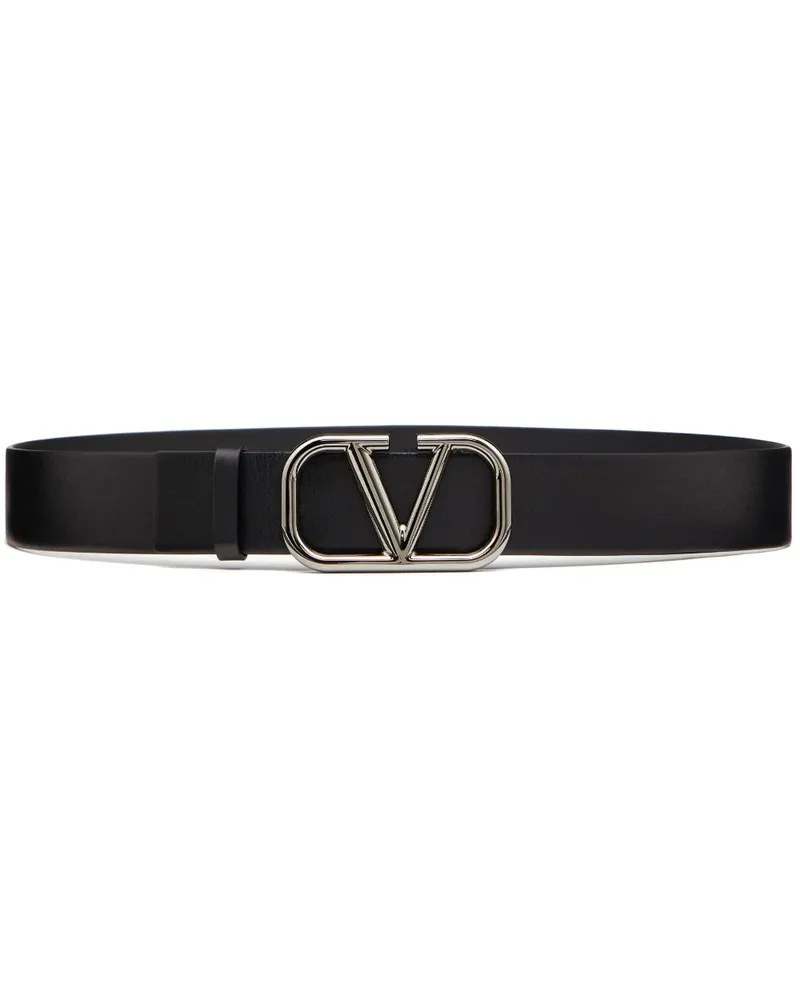 Valentino Garavani VLogo Signature Gürtel 40mm - Schwarz Schwarz