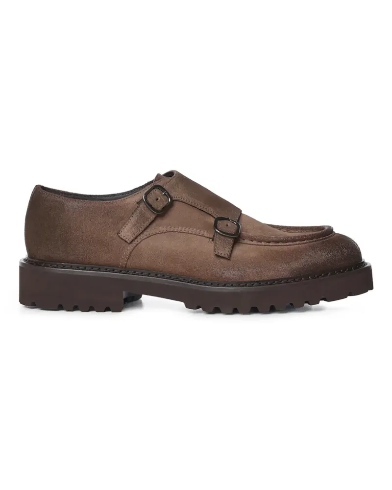 Doucal´s Monk-Schuhe mit Doppelriemen - Braun Braun