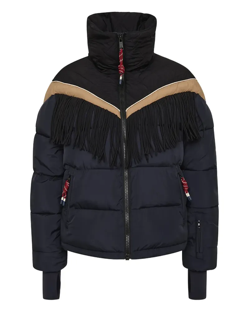 The Upside Gesteppte Hakuba Fox Skijacke mit Fransen - Blau Blau