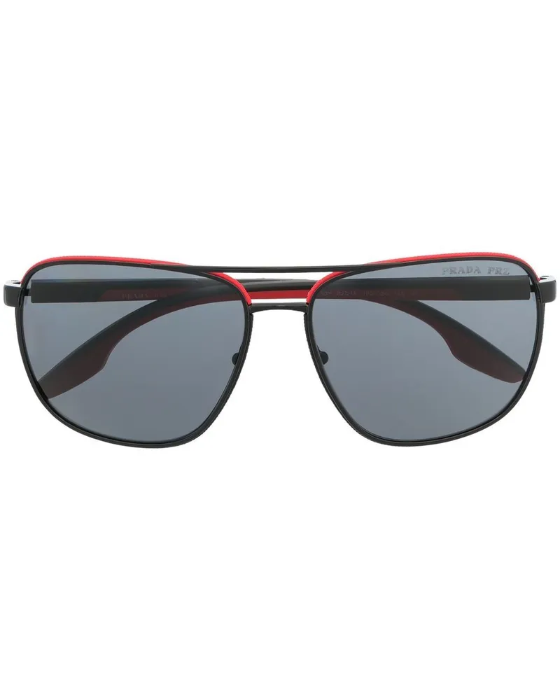 Prada Getönte Pilotenbrille - Schwarz Schwarz