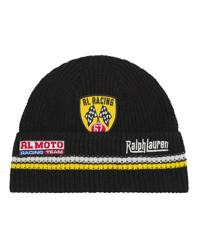 Ralph Lauren Holiday Patch Beanie - Schwarz Schwarz