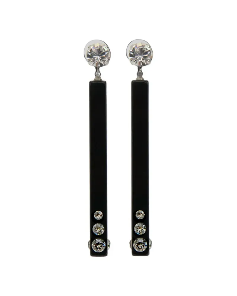 Isabel Marant Karlie crystal-embellished drop earrings - Schwarz Schwarz