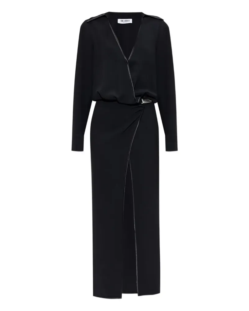 ATTICO Kleid in Wickeloptik - Schwarz Schwarz