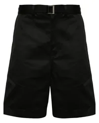 Sacai Chino-Shorts mit weitem Bein Schwarz