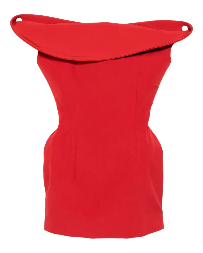 Magda Butrym Schulterfreies Minikleid - Rot Rot