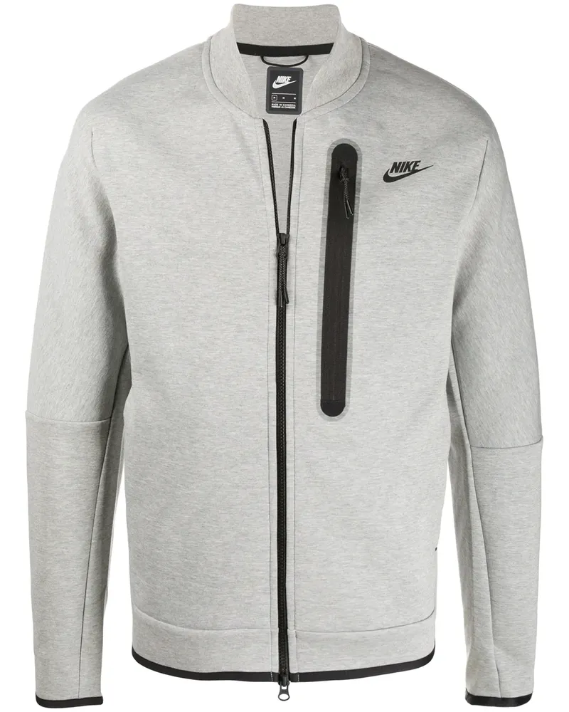 Nike Sweatshirtjacke mit Logo - Grau Grau