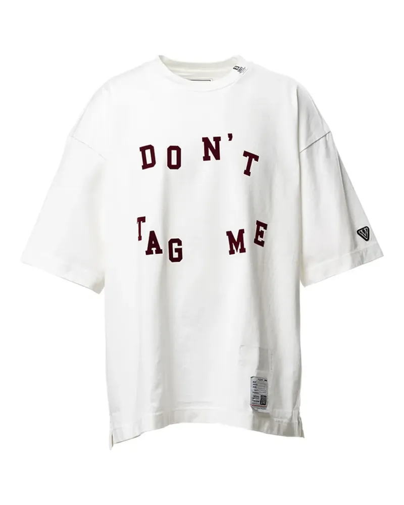 MIHARAYASUHIRO Don't Tag Me. T-Shirt mit Print - Weiß Weiß