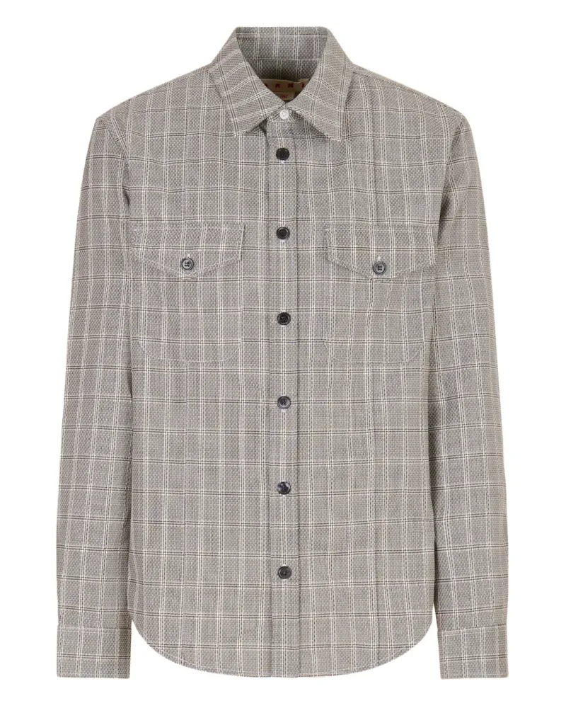 Marni Hemd mit Klappentasche - Grau Grau