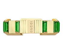Gucci 18kt Link to Love Gelbgoldring mit Turmalinen Gold