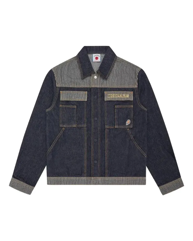 ICECREAM Hickory Panel chest pocket jacket - Blau Blau