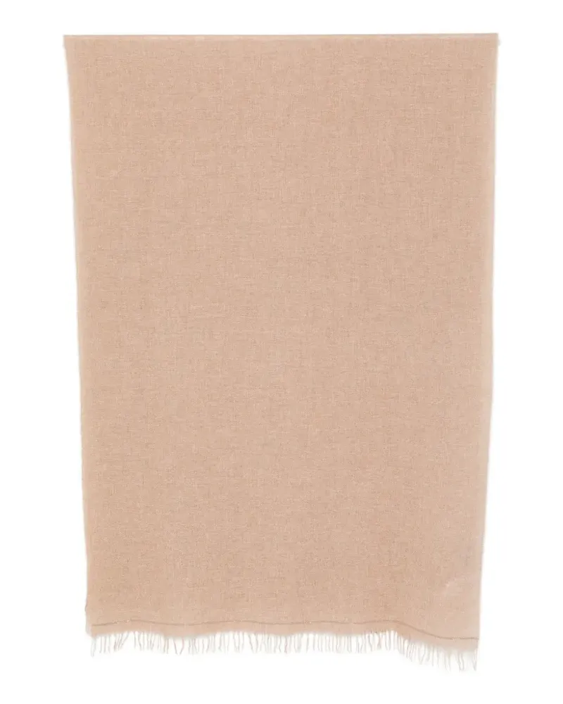 Fabiana Filippi fringed-edge scarf - Nude Nude