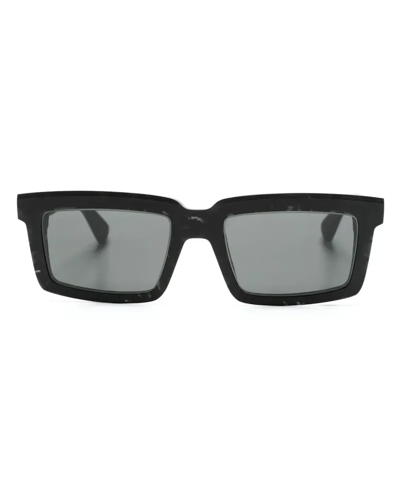 Mykita Eckige Dakar Sonnenbrille - Schwarz Schwarz