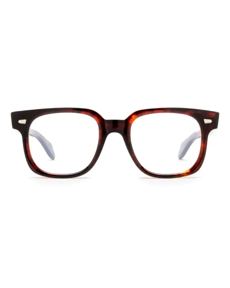 Cutler and Gross 1399 Brille mit eckigem Gestell - Rot Rot
